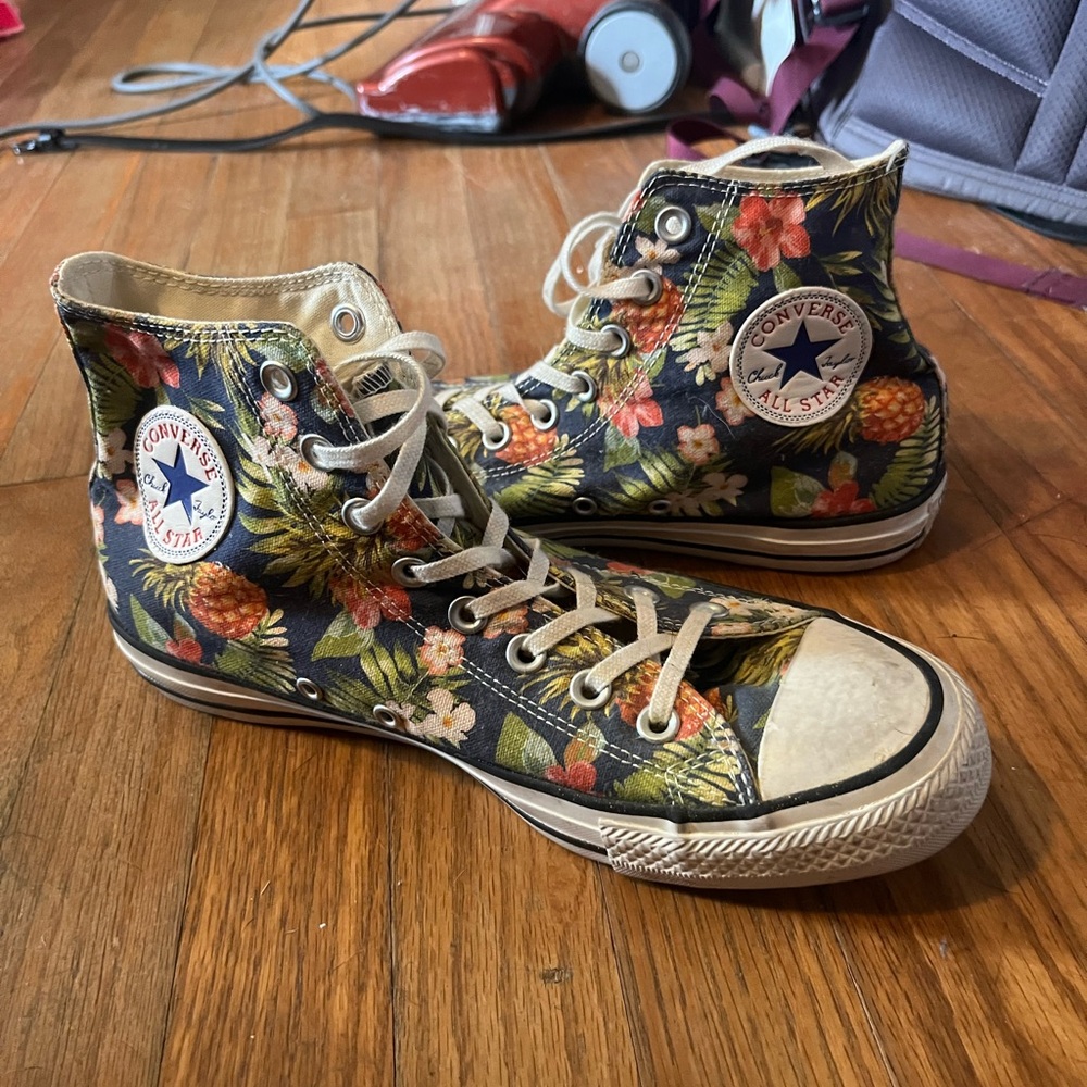 Floral Print Converse High Rise